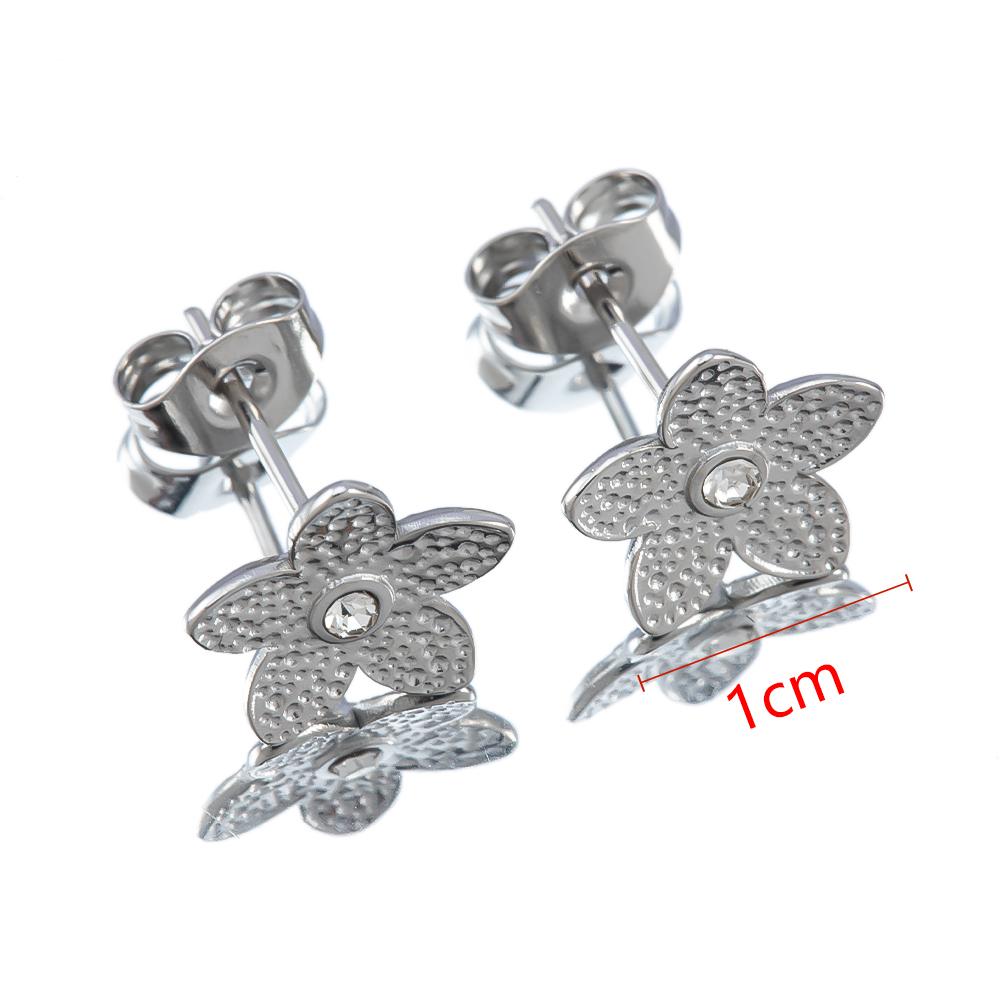 2pcs 4pcs Stainless Steel Love Heart Ear Studs Minimalist Stud Earrings Earplug for Women Girl DIY Accessories Jewelry Making