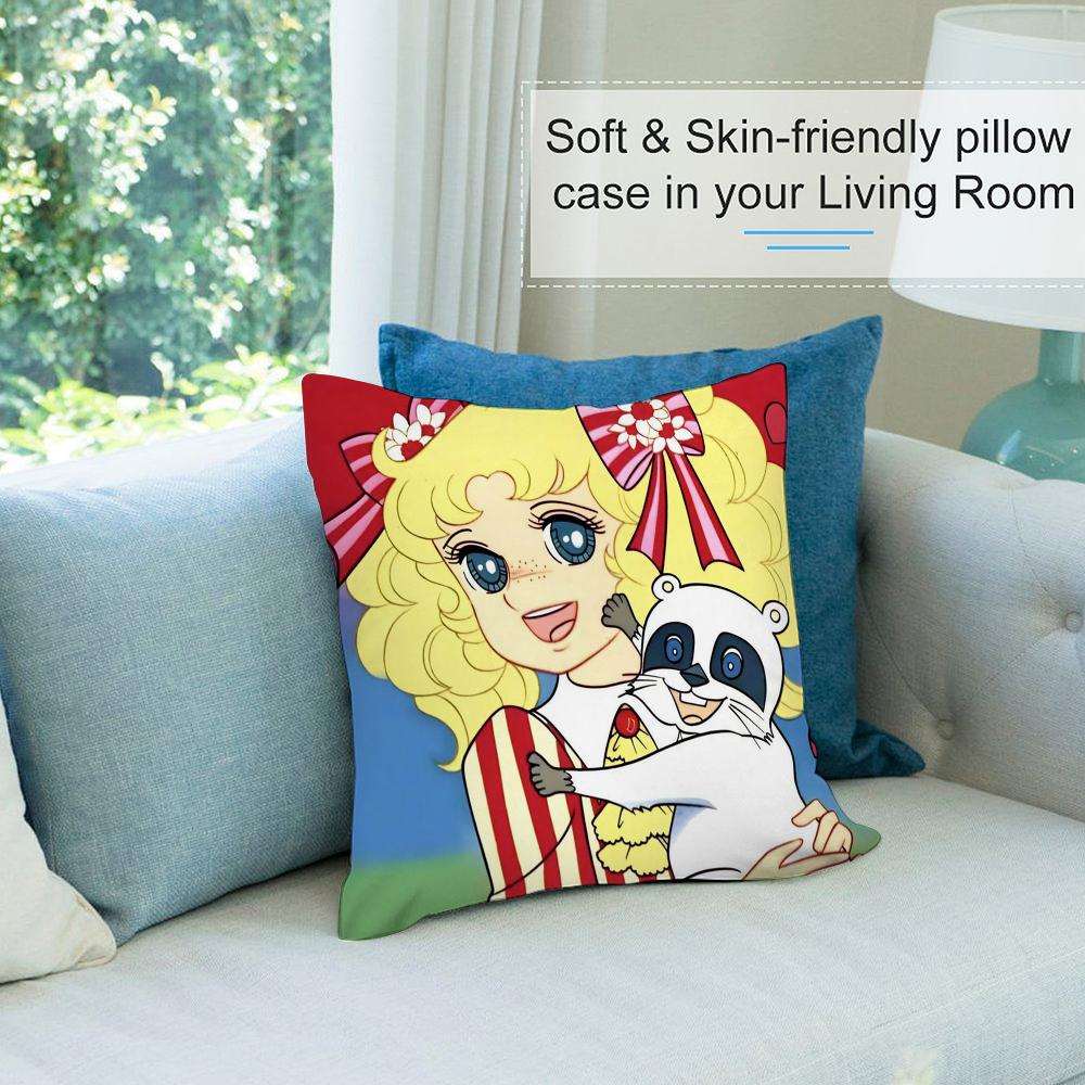 C-Candy Candy Anime Pillow Case Short Plush Sofa Decorative Gift Home Double-sided Printing Cushion