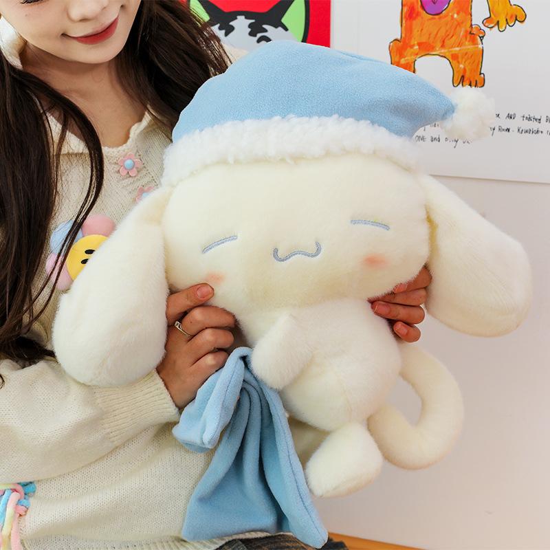 28cm Kawaii Cinnamoroll Plush Toy Pajamas Style Soft Stuffed Doll Cute Dog Pillow Lovely Cartoon Figure Ideal Birthday Gift
