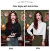 Women's Stand-Up Collar Shirt with Chinese Embroidery, Zen Style Long-Sleeve Top for Spring and Autumn.
