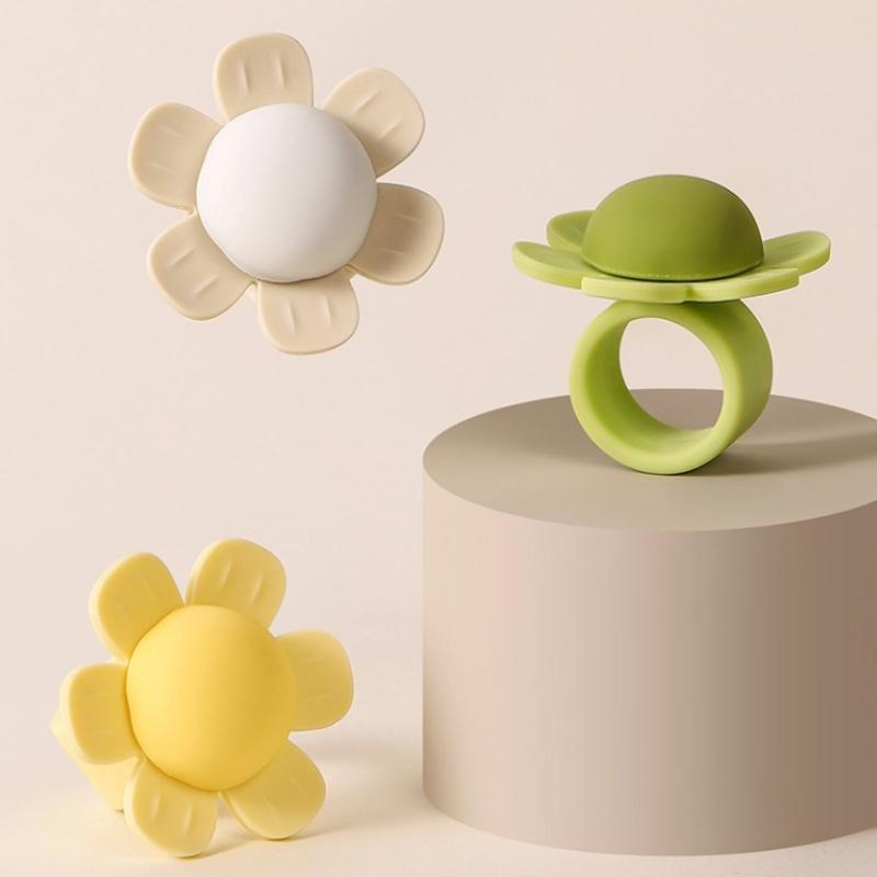 Soft Flower Door Handle Protector Silicone Anti Collision Knob Cover for Baby Safety Home Living Room