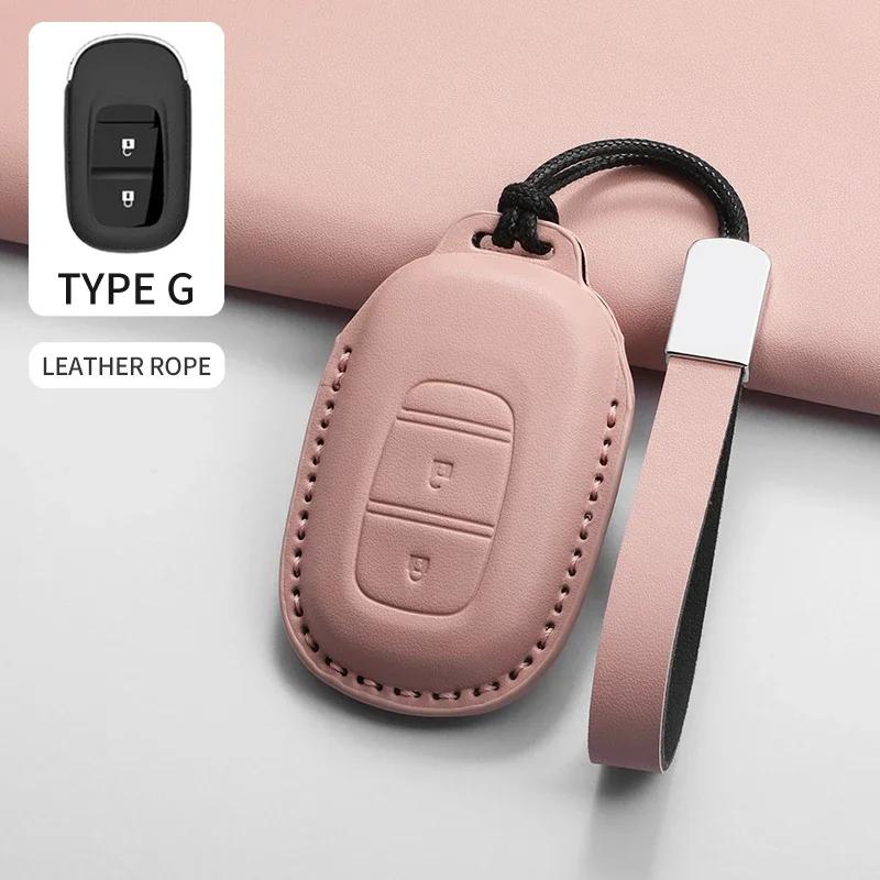 Auto Key Fob Case Cover Housing Remote Fit For Honda Fit For Civic Fit For Accord Fit For Cr-V Fit For Hr-V Fit For Pilot Pu Key Fob Auto
