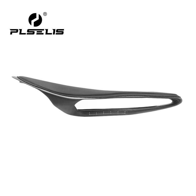Carbon Fiber Road Bike Saddle - Lightweight Breathable Comfortable Short Nose Cycling