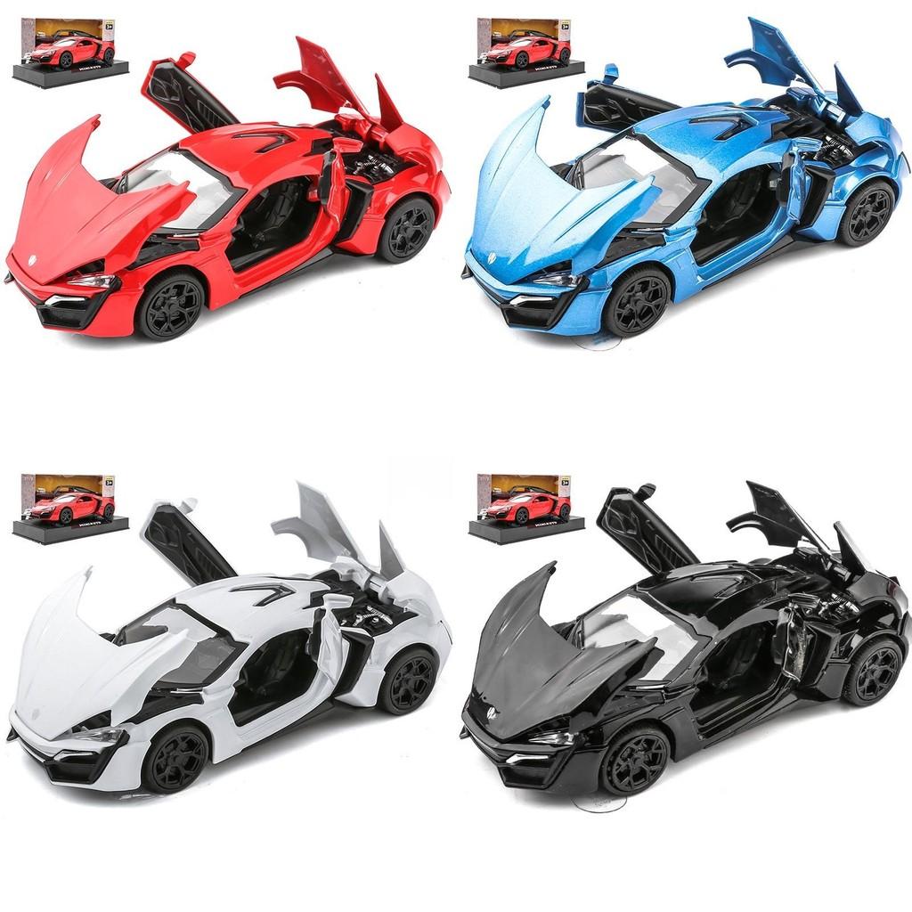 Furious Lykan Fast Hypersport Alloy Car Model With Acousto Optic Design For Gift