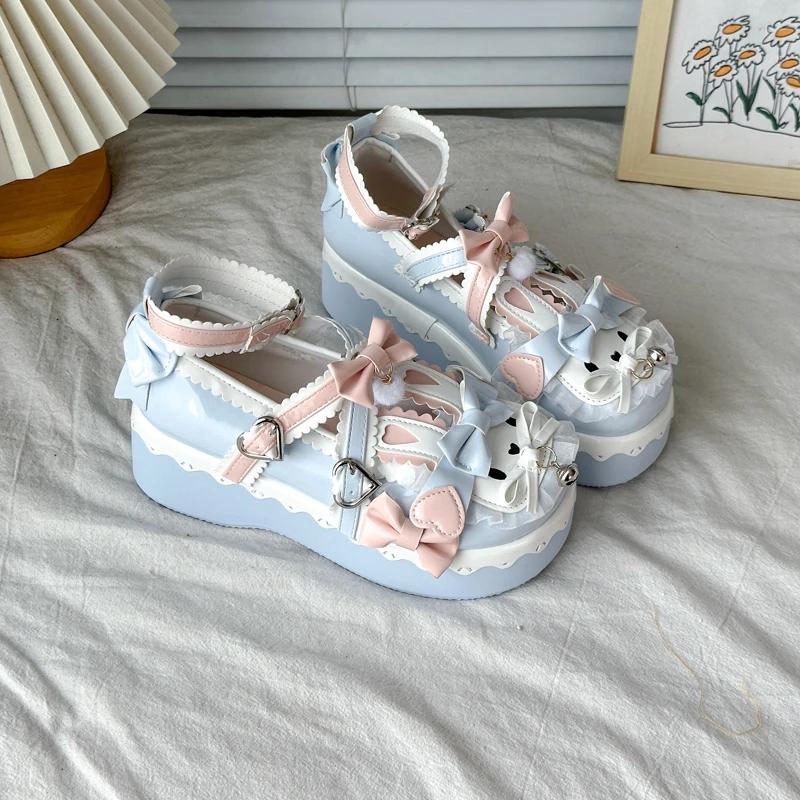 Fashion Single Shoes Fashion Platform New Girls Versatile Mary Jane Leather Shoes