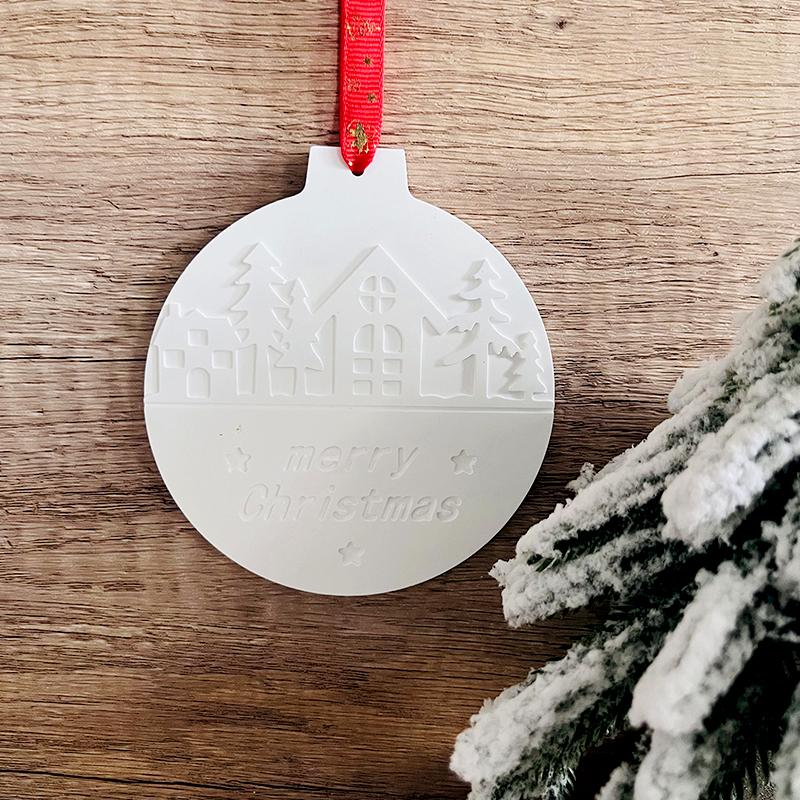 1Pc Xmas Tree Xmas Gift Casting Heart Pendant Casting Mold Silicone Moulds DIY Christmas Pendant Plaster Moulds Star