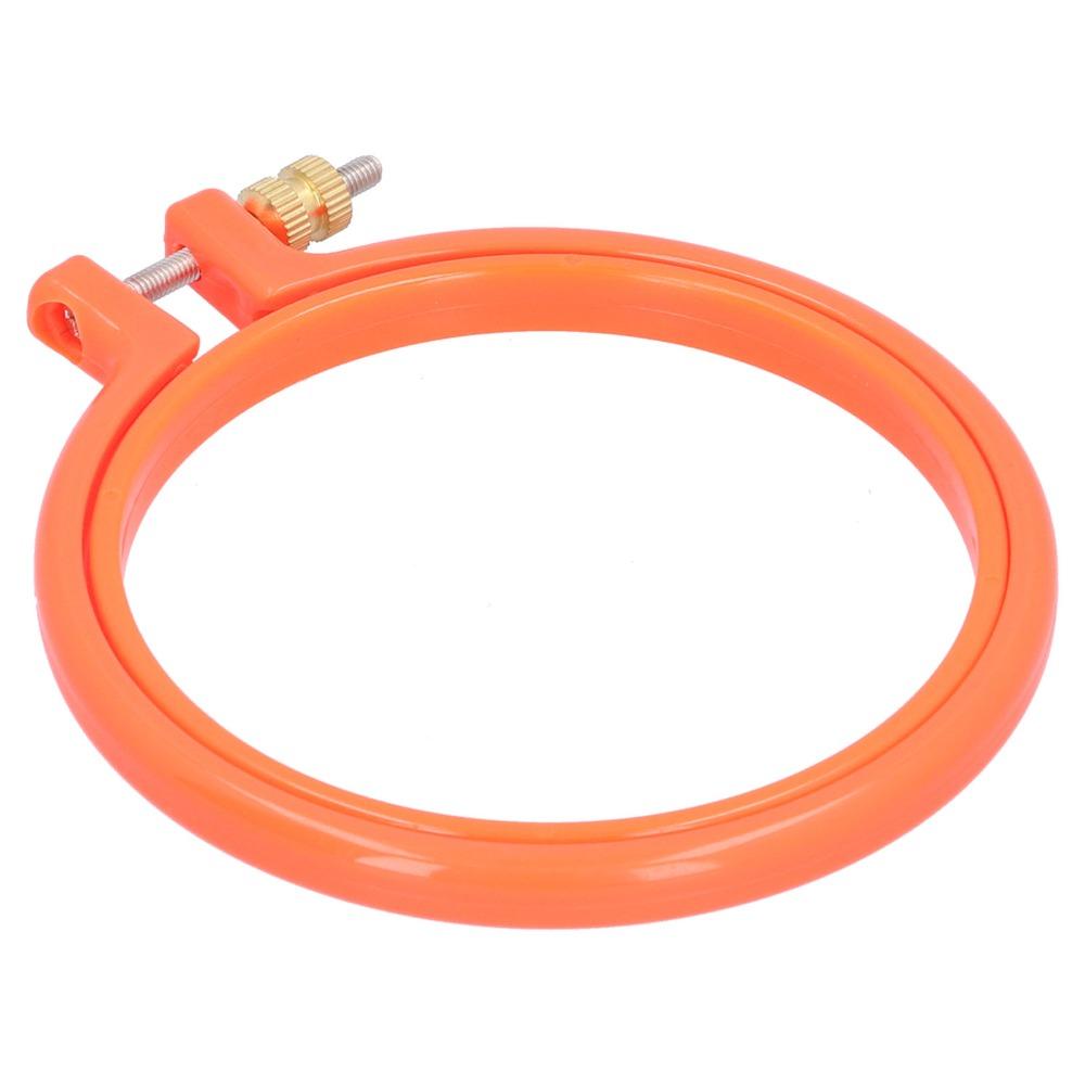 Colorful Cross Stitch Hoop Plastic Plastic Hoop Durable Adjustable Hoop Ring  For Sewing