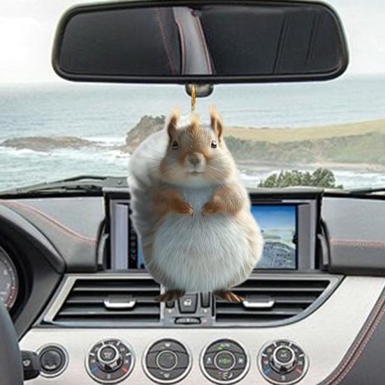 Милая белка акриловый кулон подвесное украшение с шнурком очаровательное животное — фото 11