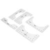 T Shirt Ruler Reusable PVC Shirt Guide Ruler Round Neck Alignment Ruler for Household Office