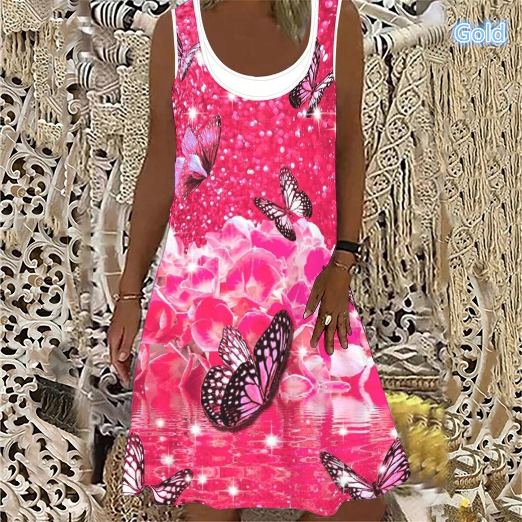 Cheap XXS10XL Plus Size Women Summer Women Floral Butterfly Print