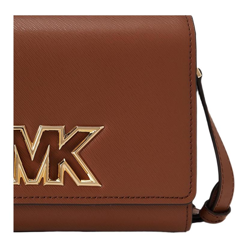 New MICHAEL KORS Mimi Split Cow Leather Shoulder Bag, Crossbody Bag Small Women's Caramel Brown 35T2G8IM1L-230