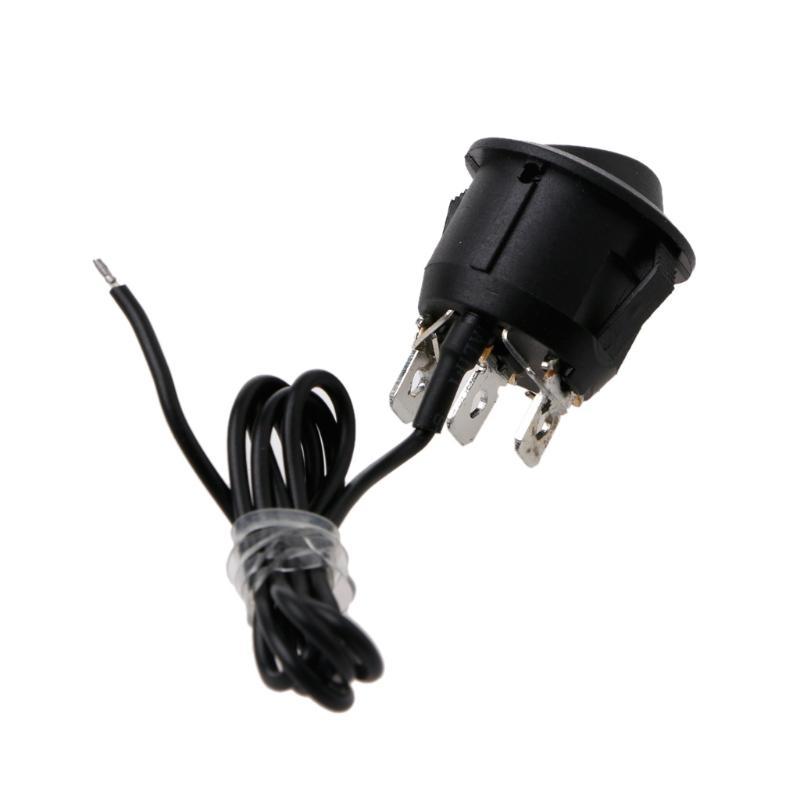X7JF 12V Universal 3 Pin Round Heater Motorcycle Car for Seat Rocker On/Off Switch