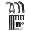 Long Water Pump Power Steering Pump Bracket Kit Aluminum Alloy Replacement for Chevy SBC LWP Small Block