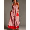 QICED Women's Fashion Suspenders Sleeveless Summer Spring Solid Color Print Casual Dresses Casual Chic