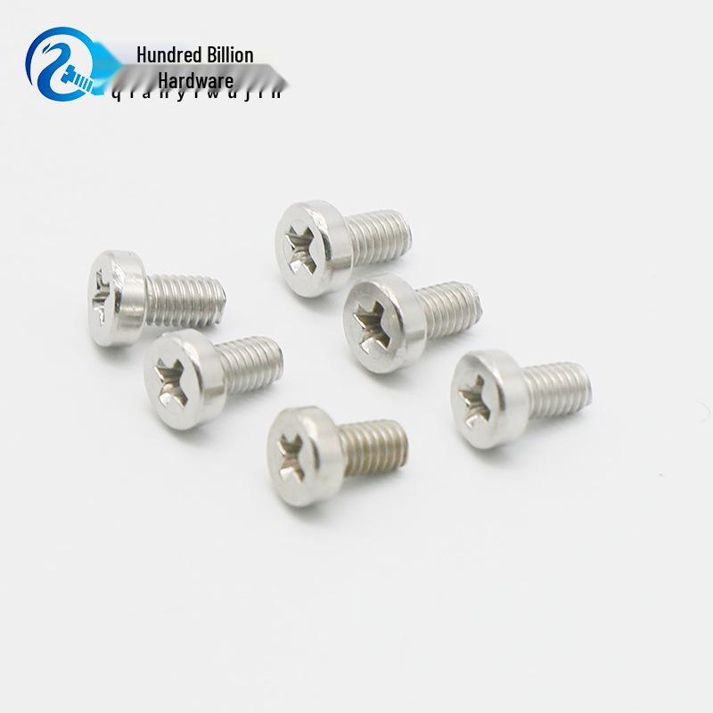 304 Stainless Steel Phillips Pan Head Screw - Thin/Low Profile Round Head