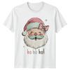 Ho Ho Ho Santa Christmas Holiday Unisexs TShirt Unisexs Tee Graphic Top
