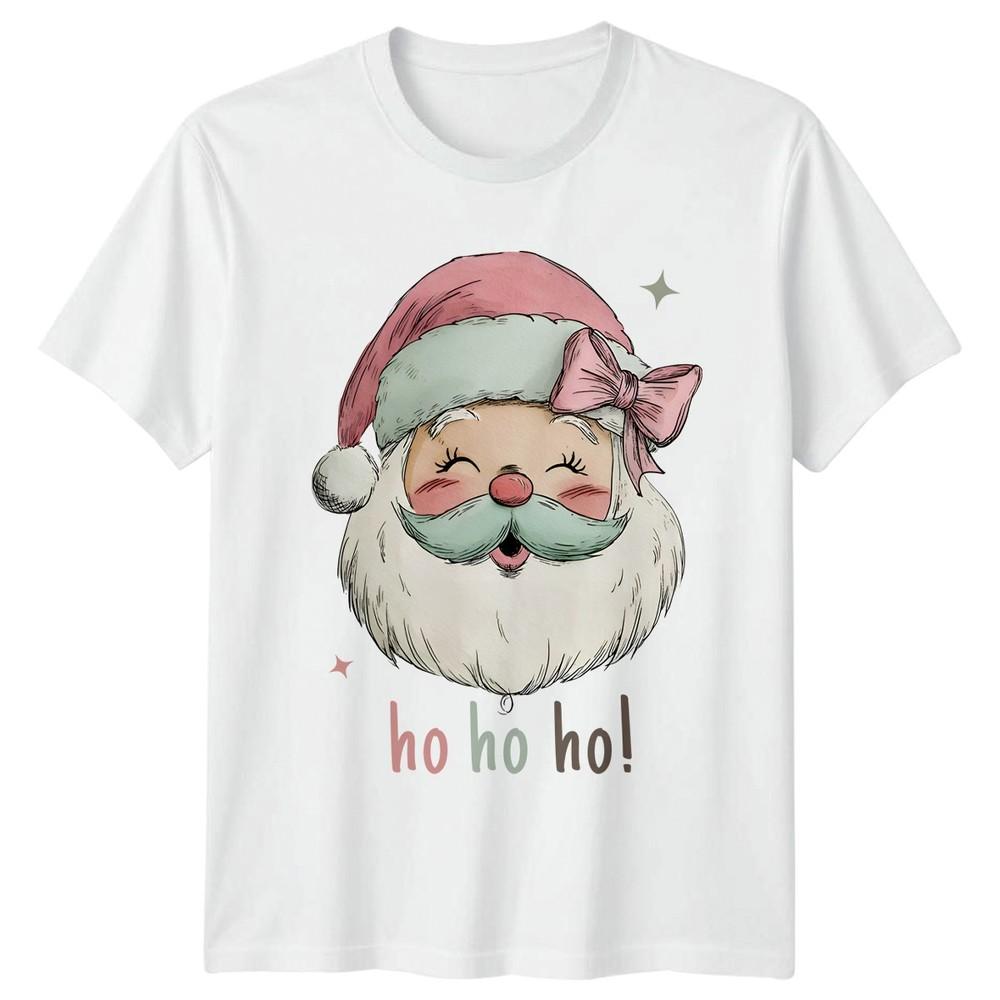 Ho Ho Ho Santa Christmas Holiday Unisexs TShirt Unisexs Tee Graphic Top S