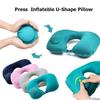 Inflatable Portable Neck Pillow That Can Be Stored And Self Filled Suitable For Outdoor Travel Business Trips U-shaped Pillow