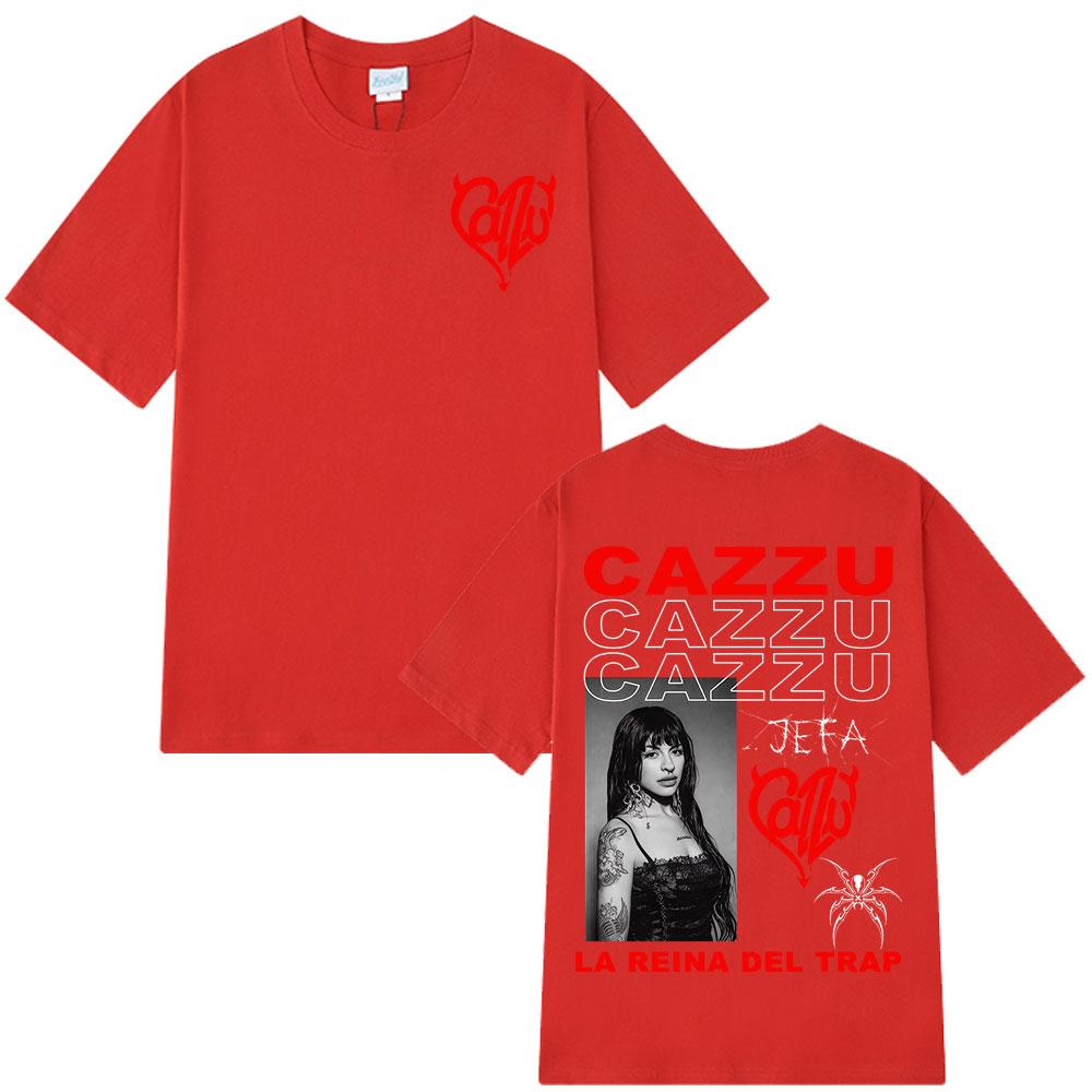 

2026 Summer Singer Cazzu Tour Tee Shirt Unisex Women Fashion Tshirt Hiphop Cotton Oversized Aesthetics Tshirt S