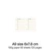 High Quality Ring Binder Notebook A5 Personal A6 A7 A8 Size Insert Refills Loose Leaf Spiral Diary Planner Inner Core 100g Paper