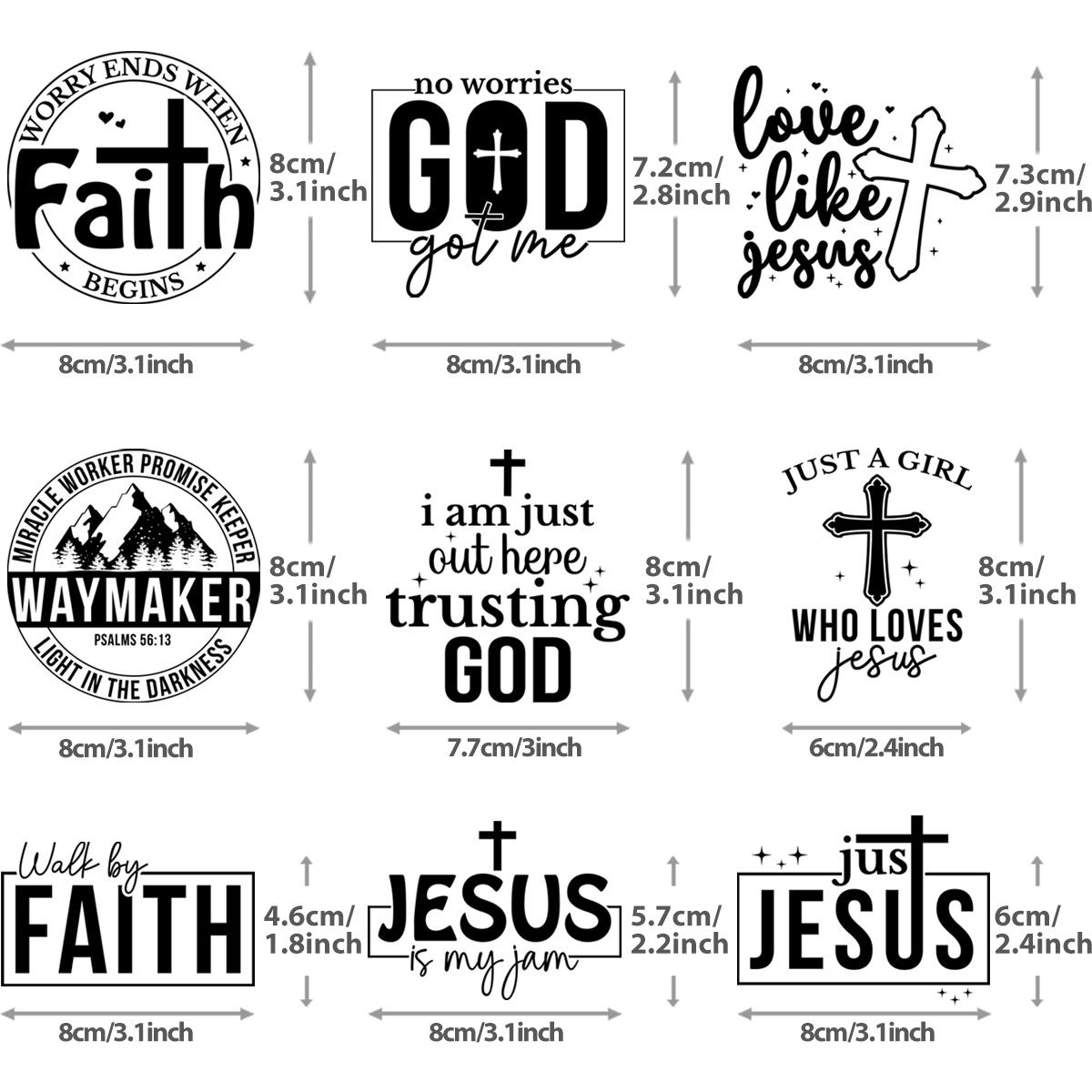 

Буквы Нашивки Diy Craft Supplies Juses Faith Аксессуары для одежды Diy New Heat Transfer Washable Parches Para Ropa Jesus God