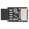 Fast Transfer USB2.0 to Type E Adapter Internal Header Black Front Type E Adapter Motherboard USB2.0 Adapter PCs Front Panel