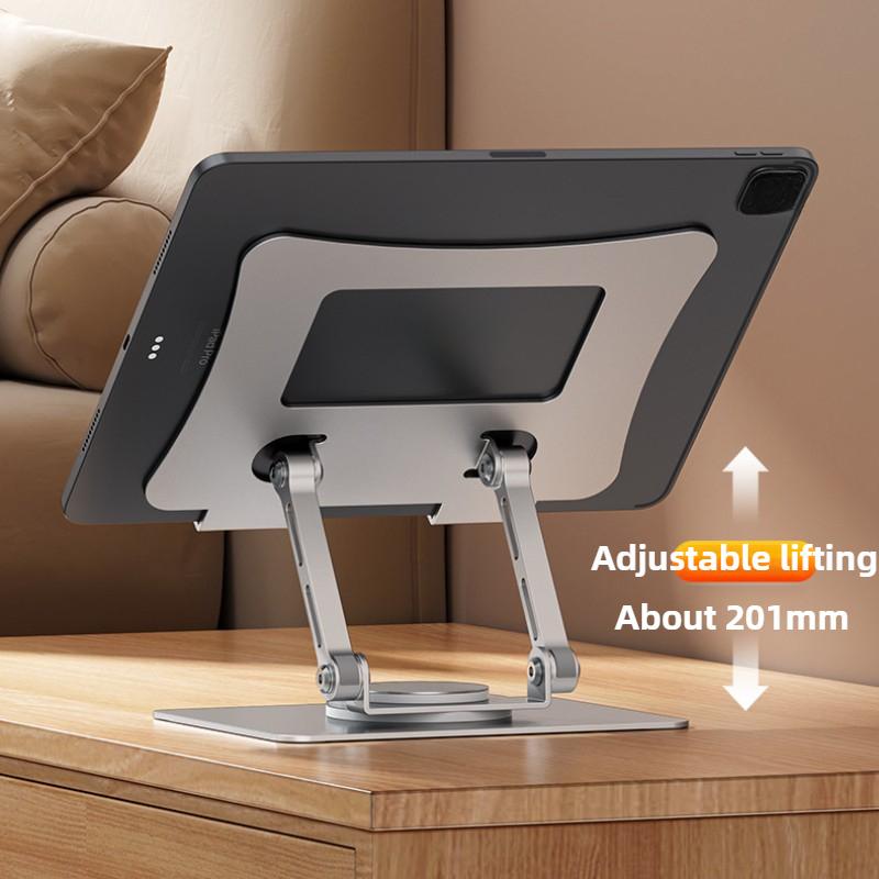 360° Rotating Metal Tablet Stand Desktop Vertical Height-increasing Painting Game Learning Machine Suitable for Ipad Stand Mobile Phone Stand