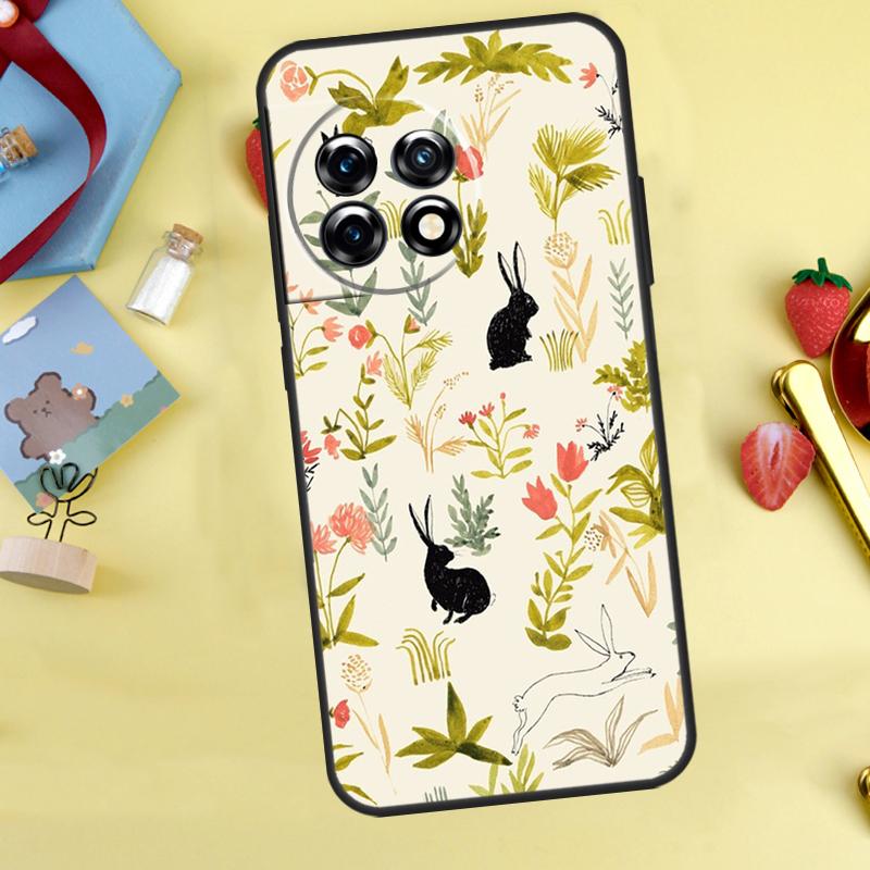 Rabbits Bunnies Case For OnePlus Nord 5 CE 2 3 4 Lite N20 N30 OnePlus 10T 12R 13R 13T 10 11 12 13 15 Cover