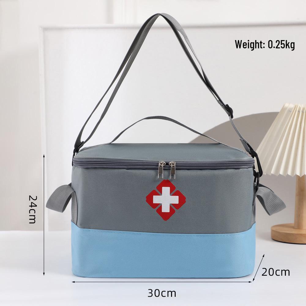 Large Capacity Portable Medicine Storage Bag - Home & Travel Emergency Kit