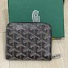 Goya Goyard Unisex Wallet: Multifunctional Short Zip Wallet, Business Card Holder, Coin Purse