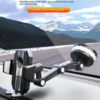 360° Rotating Car Phone Holder Anti Shaking Fixed Shockproof Smartphone Holder Suction Cup Type Car Phone Bracket