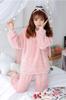 SYitong Long Sleeve Loungewear Cute Bear Fluffy Flannel Warm and Perfect for and Cute Rabbit Print Soft and Comfortable Size Women's Set, Design,