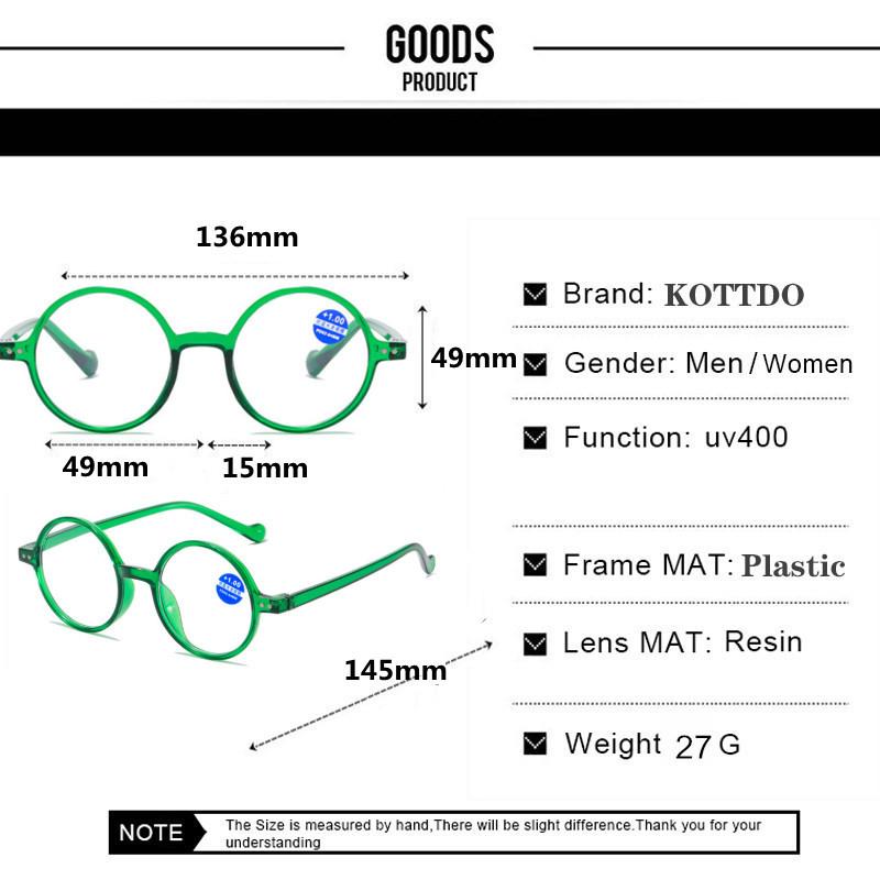 New Round Presbyopia Glasses Women Elderlyanti Blue Light Hd Anti Fatigue Men Reading Eyeglasses Eyewear +1.0 +1.5 +2.0 +2.5 +3.0 +3.5 +4.0