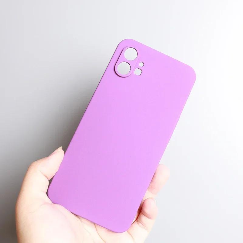 

Ультратонкий матовый чехол из песчаника для Nothing CMF Phone 2 Pro, мягкий силиконовый защитный бампер для Nothing CMF Phone 2 Pro For CMF Phone 2 Pro фиолетовый