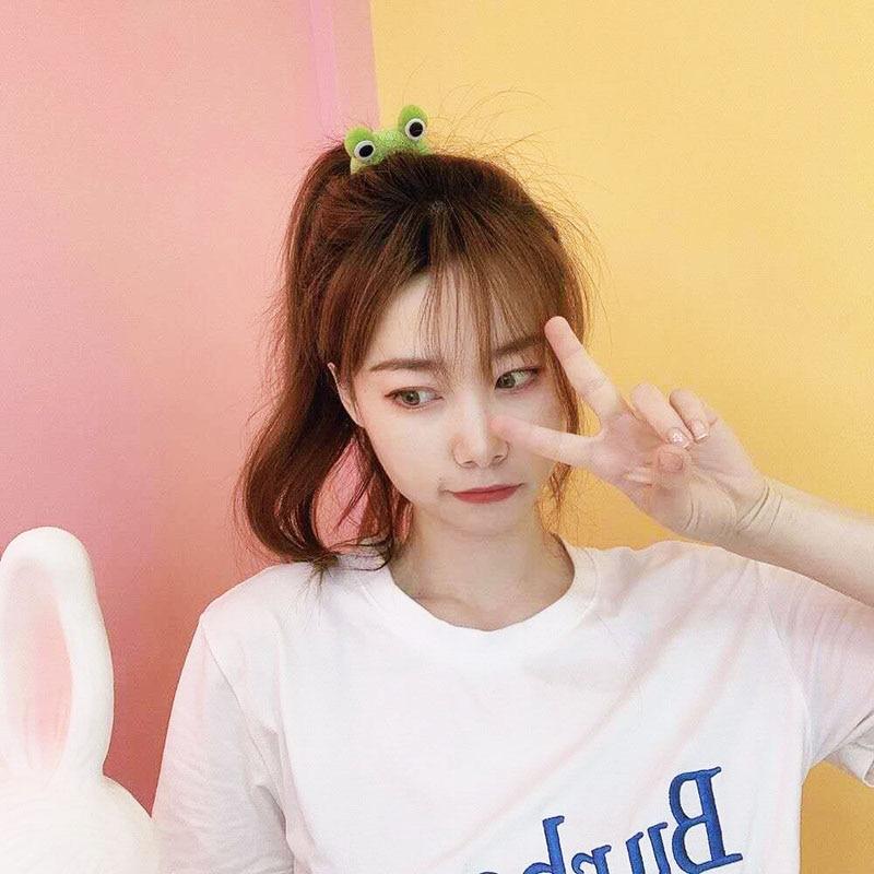 1Pc/2Pcs Korean Hair Accessories Cute Elastic Head Rope Seamless Thick Rubber Band Hair Tie