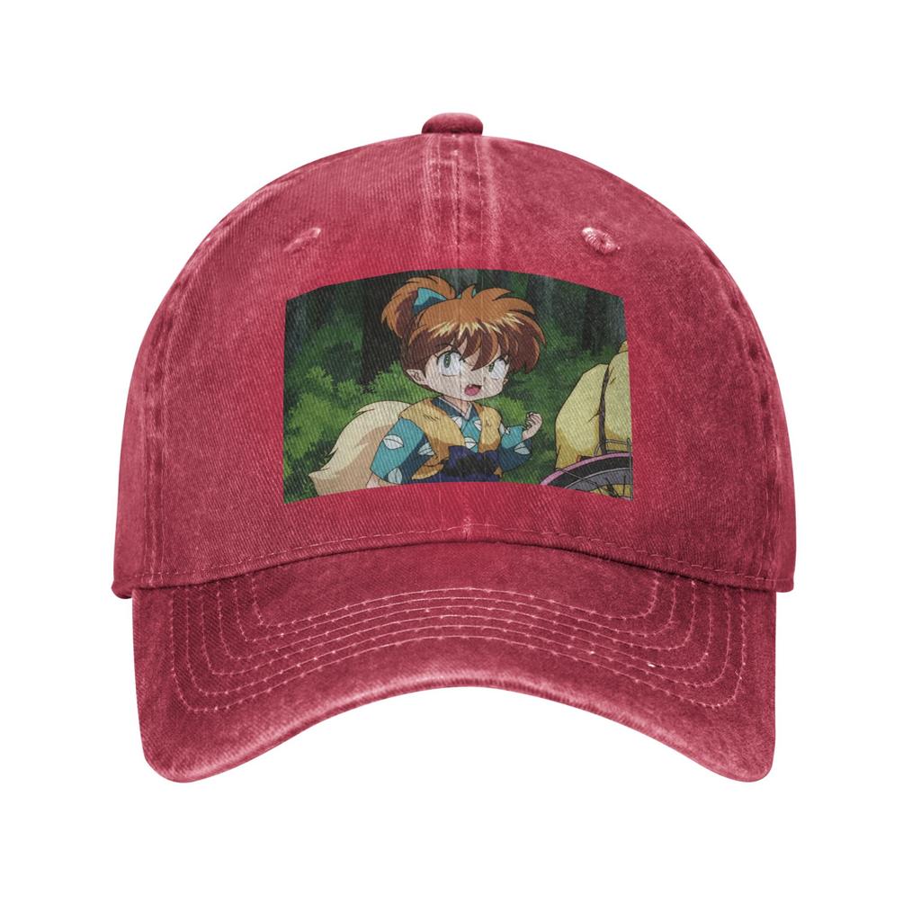 Anime Inuyasha Shippo Jeansstoff Kappe Lässige Baseballkappen Verstellbare Mütze Sommer Unisex Baseballkappen