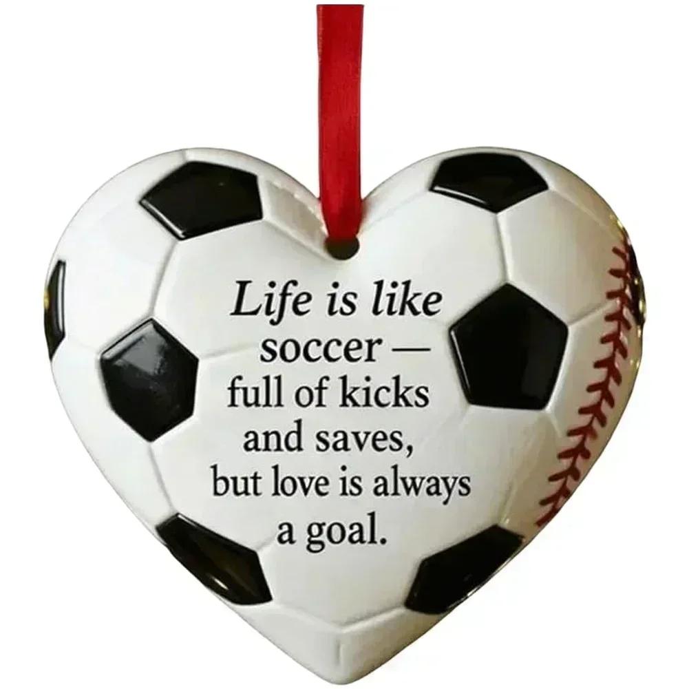 Handcrafted Ornament Heart-Shaped Christmas Decoration Festive Decoration Festive Home Decor Handmade Holiday Decoration