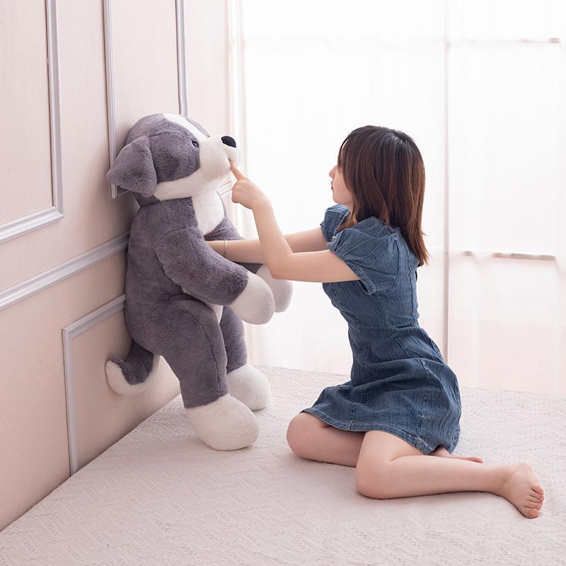 50/70/100cm Simulation Border Dog Plush Pillow Toy Cartoon Stuffed Animals Puppy Plushies Dog Cushion Cute Soft Kids Girls Toys