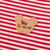 Miki House Hot Biscuits Short Sleeve T-Shirt, Boys and Girls, Red, 120cm, 70-5206-493