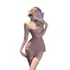 Sex Underwear Chinese Lace Neck Leaky Milk Perspective Cheongsam Nightdress Flirting Sex Underwear Pure Desire