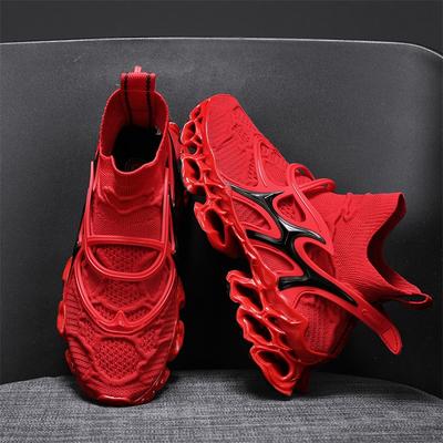 Chaussures Homme Type Lame Respirantes Absorption des Chocs Chaussures de Course Chaussures Antidérapantes Pour Jogging Tennis Salle de Sport Baskets Décontractées de Marche
