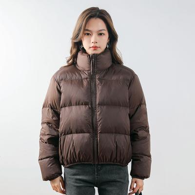 New Winter Small Solid Color Bread Jacket Thickened Down Jacket Women's Warm Jacket