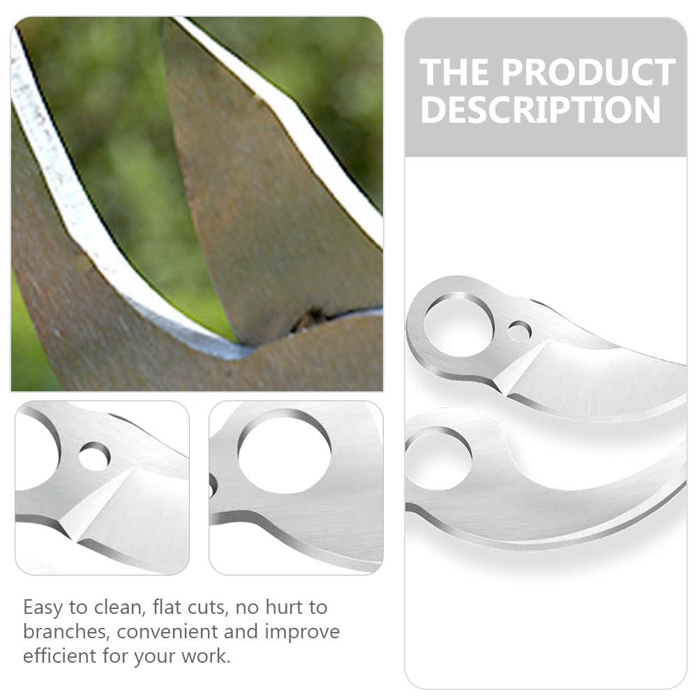 2 Pcs Shears Blade Blades Pruner Cutting Electric Gardening Fruit Tree Sk5 Replaceable Replacement For