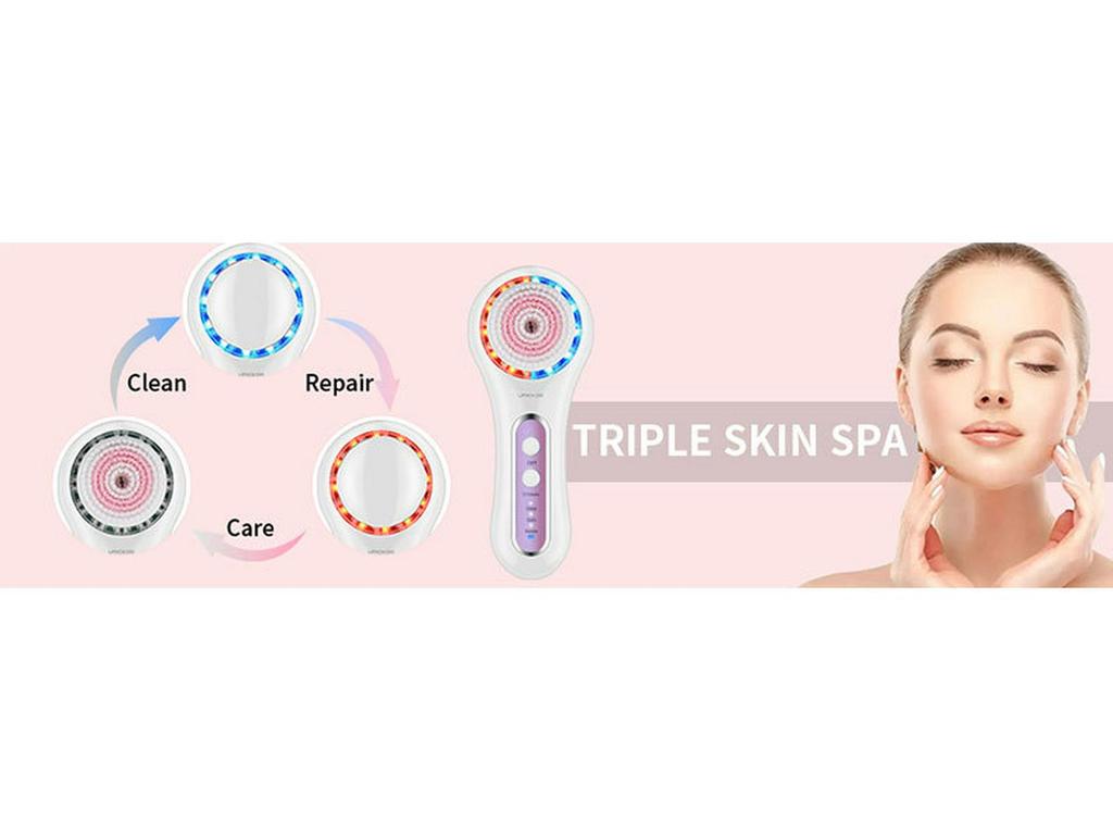 Waterproof Electric Facial Cleansing Brush - Pore Cleaner, Blackhead Remover, and Massager