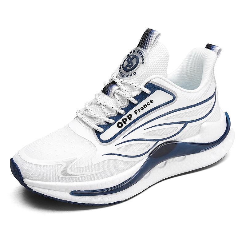 New Fashion Breathable Sports Shoes Men's Lightweight Non-slip Running Shoes Popcorn Soft Sole Cushioned Casual Shoes