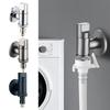 Brass 3-way Filling Angle Valve Wall Mount One Into Two Out Water Toilet Faucet Bidet Sprayer for Bathroom Accessories