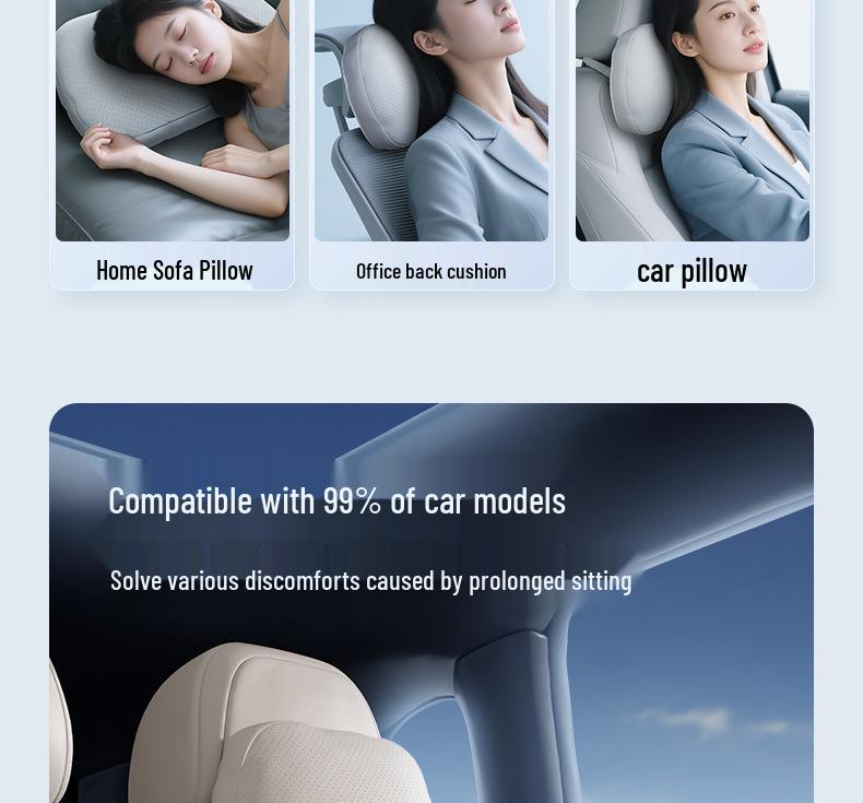 Essential Tengshi N9 Car Accessories: Headrest, Lumbar & Neck Support for Full Interior Decoration
