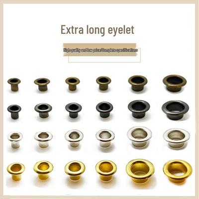 Iron High-Leg Eyelet Strap Dress Leather Jacket Hang Tag Buckle, Electroplated, 4-10mm, Four Colors