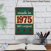 2D Flat 1pc 8"x12" Aluminium Metal Sign, Made in 1975, 100% Original Sign/Metal Wall Art/Fun Vintage Plaque Decoration, Home Decor, Restaurant Decor