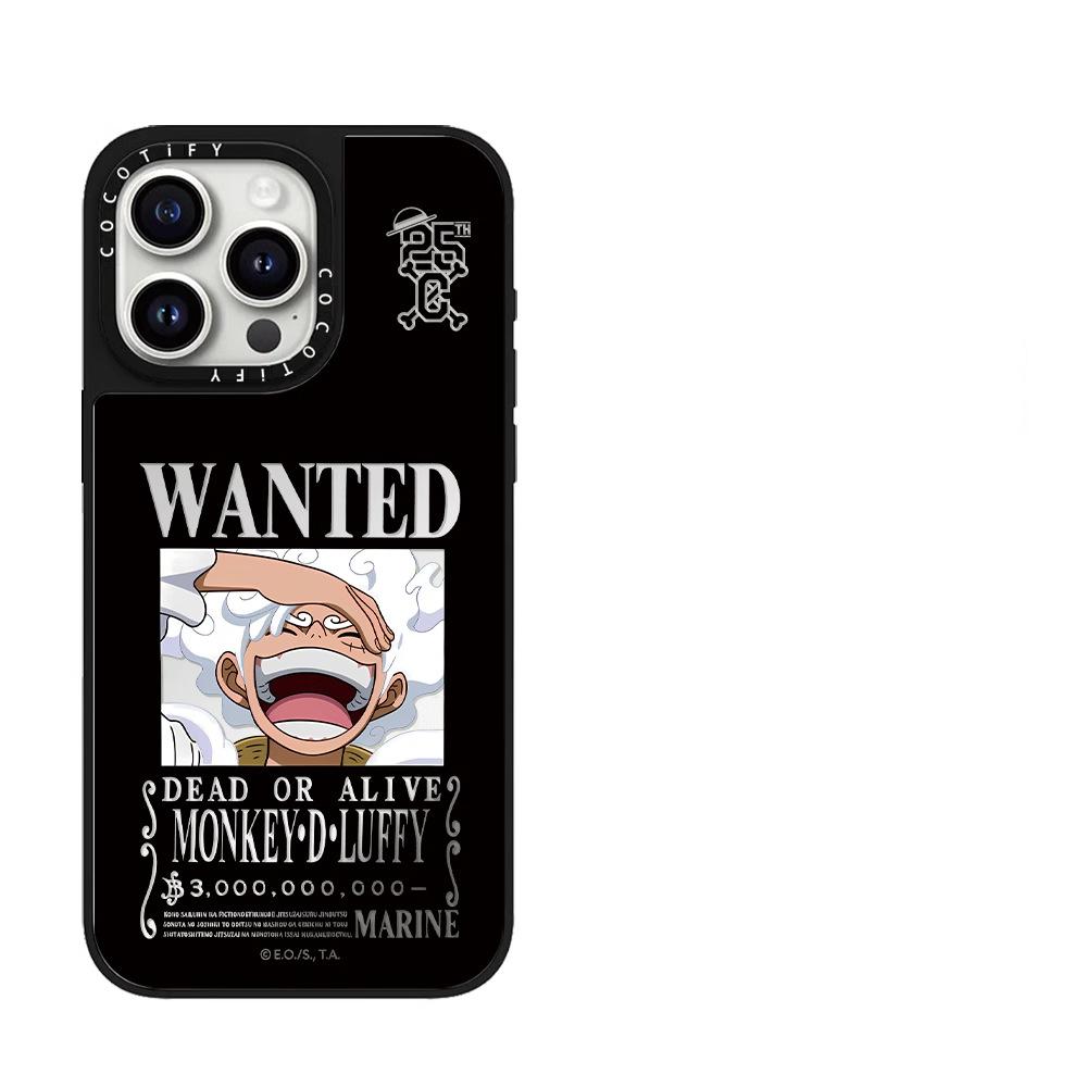 Luffy for Apple 16Pro Mirror for IPhone15ProMax Phone Case 14Plus Cartoon Cute 13 Proof